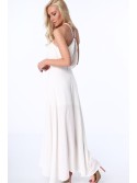 Cream dress with an exposed belly ZZ358 - Online store - Boutique